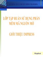 Dao tao ma nguon mo Impress
