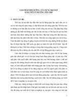 GIẢI PHÁP BỒI DƯỠNG, XÂY DỰNG ĐỘI NGŨ GIÁO VIÊN Ở TRƯỜNG TIỂU HỌC