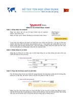 HƯỚNG DẪN ĐĂNG KÝ TÀI KHOẢN EMAIL YAHOO
