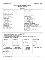 ÔN TẬP THI HKII HÓA 9 2015