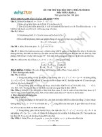 Đề thi thử đại học môn toán đợt 2 tháng 5 năm 2014 khối A