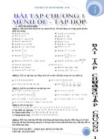 bài tập chương 1 MỆNH ĐỀ - TẬP HỢP cực hay toán lớp 10