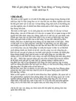 Một số giải pháp khi dạy bài hoạt động cơ trong chương trình sinh học 8