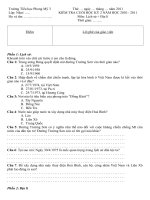 ĐỀ KIỂM TRA CHK II LỊCH SỬ VÀ ĐỊA LÍ