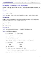 Phương pháp giải các bài tập di truyền (bài toán thuận và nghịch)