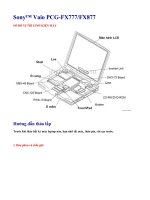 Hướng dẫn tháo lắp laptop Sony™ Vaio PCG-FX777&FX877