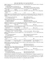 Bài tập cấu tạo nguyên tử