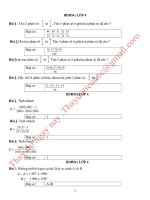 MỘT SỐ ĐỀ THI HỌC SINH GIỎI LỚP 4 MÔN TOÁN