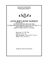 SỬ DỤNG PHƯƠNG TIỆN DẠY HỌC VÀ PHẦN MỀM POWERPOINT ĐỂ GIẢNG DẠY ĐỊA LÝ 11BÀI 11: KHU VỰC ĐÔNG NAM ÁTIẾT 1: TỰ NHIÊN, DÂN CƯ VÀ XÃ HỘI