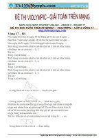 Vòng 17- Violympic toán lớp 2 - 200 bài