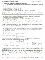 Kinh Nghiệm Giải Câu Hỏi Phụ Của Khảo Sát Hàm Số