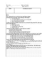 Đề kiểm tra 45 phút Vật Lý 8 HKII