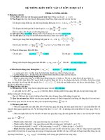 HỆ THỐNG KIẾN THỨC VẬT LÝ LỚP 12 HỌC KỲ I