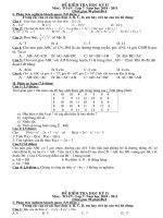 Tuyen tap cac de thi HKII TOAN 7 nam hoc 2010-2011