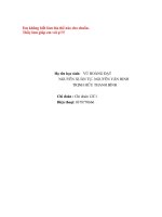 ỨNG DỤNG BỘ MÔN TIN HỌC VÀO VIỆC HỌC CÁC MÔN KHOA HỌC TỰ NHIÊN\