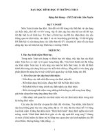 DẠY HỌC HÌNH HỌC Ở TRƯỜNG THCS