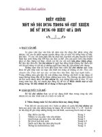 Sáng kiến kinh nghiệm Điều chỉnh một số nội dung trong sổ chủ nhiệm để sử dụng có hiệu quả hơn.