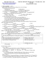 Tổng hợp đề ôn thi HK II hóa học lớp 9