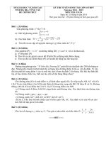 tuyển tập bộ đề thi môn toán vào lớp 10.doc