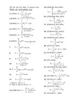 284 bài tập tích phân ôn thi đại học