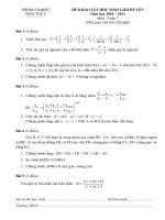 Hướng dẫn giải đề thi HSG Toán 7 huyện Thái Thuỵ, Tỉnh Thái Bình, năm học 2010-2011