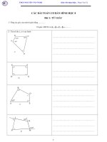 các bài toán cơ bản hình học lớp 8