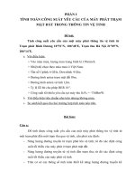 Tiểu luận môn định vị vệ tinh tính công suất yêu cầu của một máy phát thông tin vệ tinh từ trạm phát bình dương 10°51’n, 106°48’e, trạm thu hà nội 21°09’n, 106°14’e