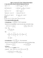 Rèn luyện kỹ năng tính tích phân