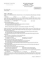 Đề thi đại học có đap án