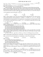 Đề ôn thi Vật lý + Giải chi tiết 2015 lớp 12