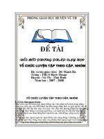 skkn đề tài đổi mới phương pháp dạy học tổ chức luyện tập theo cặp,nhóm