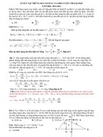 Tuyển chọn bài tập hay và khó phục vụ ôn thi đại học môn vật lý