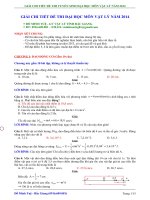 Lời giải chi tiết theo từng chương đề thi ĐH Vật lý 2014