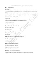 Bài tập kim loại tác dụng với dung dịch muối