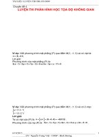 chuyên đề luyện thi phần hình học tọa độ không gian