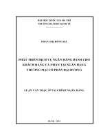 Phát triển dịch vụ Ngân hàng dành cho Khách hàng cá nhân tại Ngân hàng Thương mại cổ phần Đại Dương
