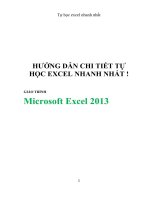 giáo trình tự học excel có hướng dẫn chi tiết