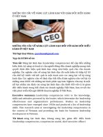 tạp chí kinh tế đối ngoại đề tài NHỮNG YÊU CẦU VỀ NĂNG LỰC LÃNH ĐẠO VỚI GIÁM ĐỐC ĐIỀU HÀNH Ở VIỆT NAM