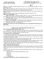 De va dap an kiem tra HKII GDCD 12