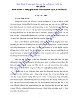 Hình thành kĩ năng giải toán cho học sinh lớp 4,5 ở tiểu học