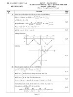 ĐÁP ÁN ĐỀ THI MÔN TOÁN ĐH KHỐI A_2008