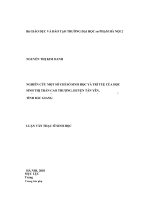 Nghiên cứu một số chỉ số sinh học và trí tuệ của học sinh thị trấn Cao Thượng, Huyện Tân Yên, Tỉnh Bắc Giang