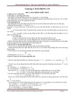 Các dạng bài tập về đại cương về dao động điều hòa