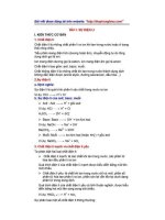 Lý thuyết và phương pháp giải bài tập Sự điện li