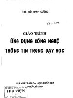 ứng  dụng công nghệ thông tin trong dạy học giáo trình