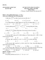 36 ĐỀ THI TUYỂN SINH VÀO LỚP 10 MÔN TOÁN