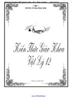 kiến thức giáo khoa vật lý lớp 12