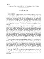 ỨNG DỤNG CÔNG NGHỆ THÔNG TIN TRONG QUẢN LÝ, CHỈ ĐẠO