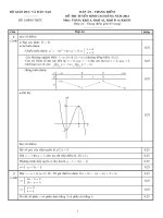 Đáp án đề thi tuyển sinh cao đẳng toán khối A,A1,B,D năm 2014