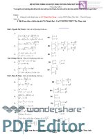 chuyên đề hệ phương trình hay có đáp án chi tiết